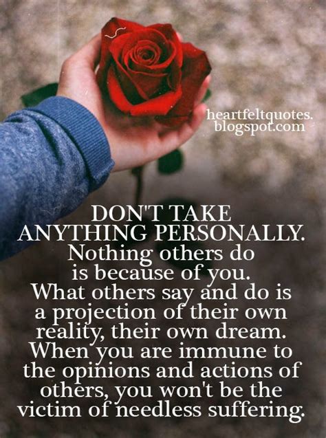 Don T Take Anything Personally Heartfelt Love And Life