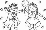 Boy Girl Coloring Pages Boys Drawing Kids Super Color Girls Hero Toddlers Print Superheroes Playing Inspired Also Superman Superhero Getdrawings sketch template