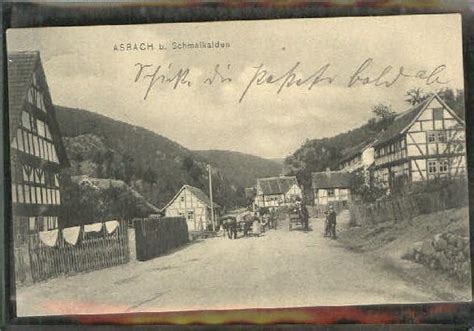postkarte carte postale  asbach westerwald asbach