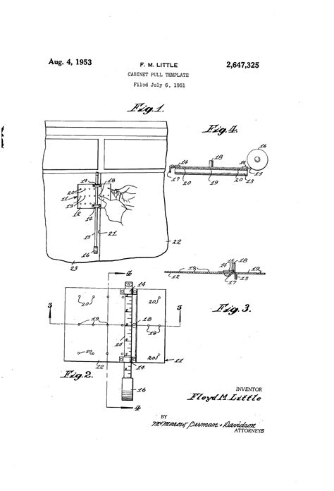 patent  cabinet pull template google patents