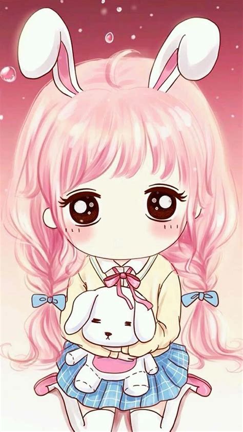 kawaii cute anime girl kawaii anime girl hd phone wallpaper pxfuel