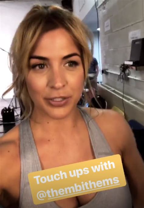 gemma atkinson gym wear emmerdale cast babe flashes