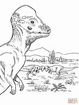 Coloring Pages Pachycephalosaurus Dinosaur Supercoloring Dot Drawing Printable sketch template