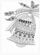 Zentangle Cloche Adulte Erwachsene Justcolor Malbuch Mandalas Imprimé Adultos sketch template