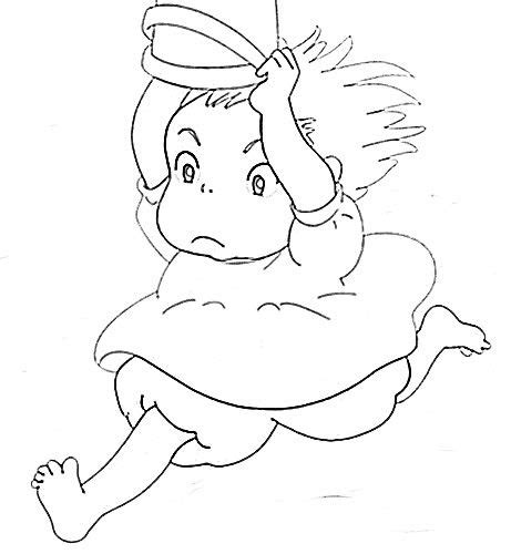 ponyo coloring pages coloring pages kids