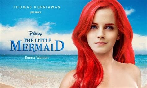 Animação S A Emma Watson Como Pequena Sereia Não