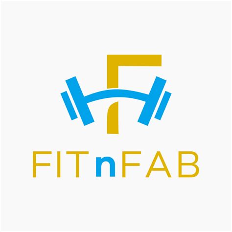fit  fab fitness logo template bobcares logo designs services