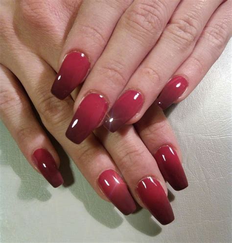 Nail Art Red Ombre Gel Naildesign Ombre Nail Designs Ombre Nails