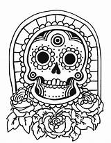 Coloring Pages Skull Sugar Tiki Mask Printable Drawing Dead Print Getdrawings Colouring Color Choose Board Popular Comments sketch template