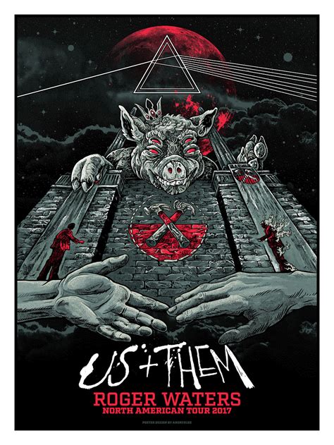 roger waters us them tour poster — angryblue