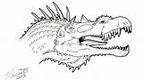 Spinosaurus Coloring Pages Book Template sketch template
