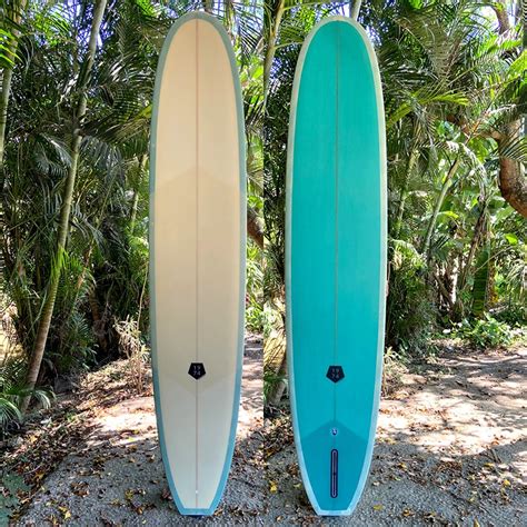 Single Fin Longboard Surfboard In East Coast Australia California