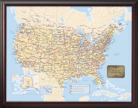 personalized  travel quest map stone arch merchants