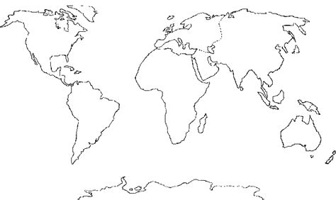 continent coloring pages world map geography activities  kids