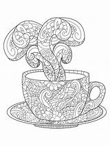 Coloring Pages Adult Mandala Books Color Destress Colouring Cup Zen Zentangle Printable Book Teacup Stress Election Night Sheets Bookriot Colorful sketch template