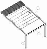 Flat Retractable Awning sketch template