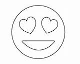 Emoji Coloring Pages Sheets Emojis Printable Heart Eyes Kids Faces Cartoon Toddlers Lovely Choose Board Cute sketch template