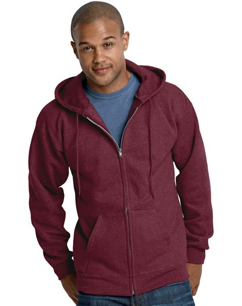 hanes adult ultimate cotton fleece full zip hoodie ebay