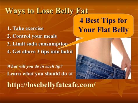 Ways To Lose Belly Fat