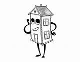 Charming House Coloring Coloringcrew sketch template
