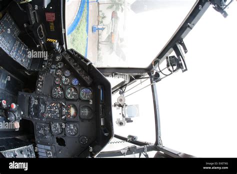 bell ah  cobra helicopter cockpit stock photo alamy