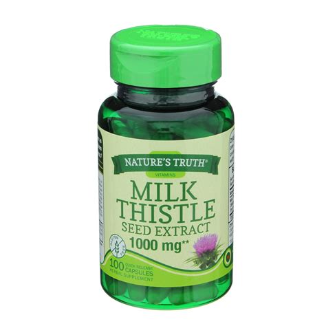 natures truth milk thistle seed extract  mg shop herbs