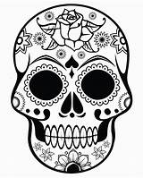 Skull Sugar sketch template