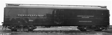 head  equipment prr rb  pennsylvania railroad box car train
