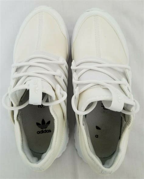 youth size  white adidas tubular radial ortholite running shoes  preowned ebay