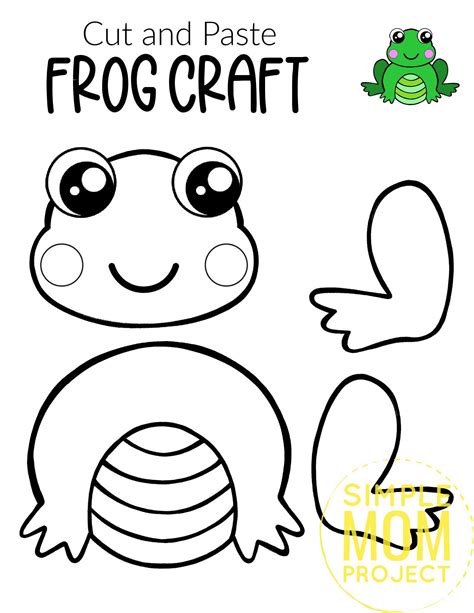 printable frog craft template simple mom project