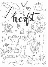 Herfst Kleurplaten sketch template