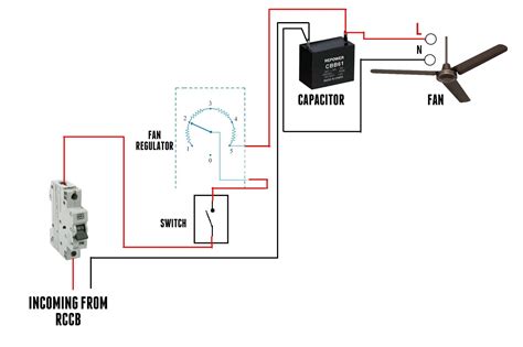 ceiling fan  wire capacitor wiring diagram enstitch
