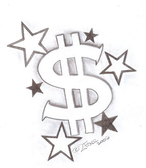 tattooflash dollar  stars  face tattoo  deviantart