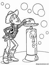 Colorear Woody Burbujas Personajes Jugando Coloringhome Coloring sketch template