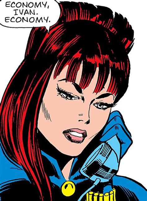 black widow marvel comics champions 1970s profile writeups