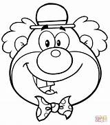Coloring Clown Pages Faces Popular sketch template