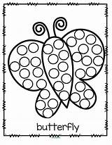 Dot Printables Coloring Pages Bingo Markers Marker Do Printable Butterfly Painting Preschool Theme Activity Worksheets Aboriginal Circle Sample Stickers Spring sketch template