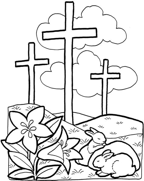 easter printable coloring pages religious  getdrawings