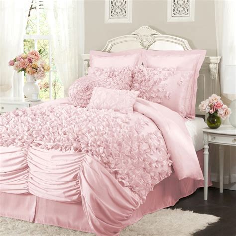 Cool Pink And White Comforter Set 2022 Ibikini Cyou