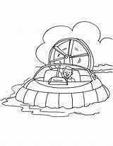Coloring Hovercraft Printable Pages Kids sketch template