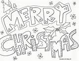 Coloring Christmas Pages Doodle Merry Printable Printables Print Color Happy Children Young Colouring Sheets Kids Adults Adult Alley Coloringtop Doodles sketch template