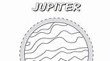 Jupiter Planet Coloring Kids sketch template