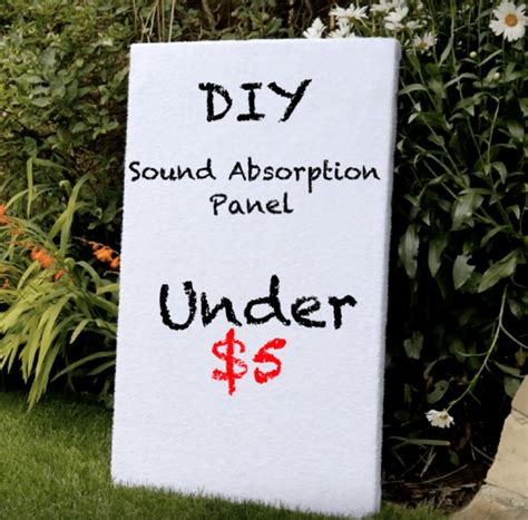 diy sound absorption panel     works