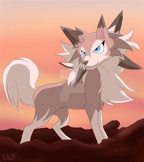 pokemon lycanroc  wingedwolfflight  deviantart