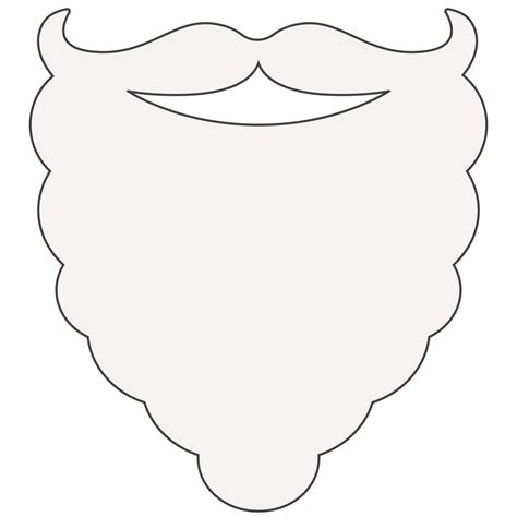 beard template printable  templates art