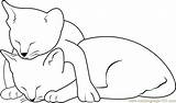 Cats Coloring Two Sleeping Pages Cat Coloringpages101 sketch template