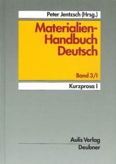 materialien handbuch deutsch band  kurzprosa  lehrerbibliothekde