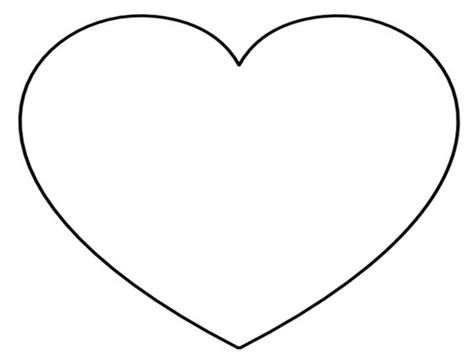 super sized heart outline extra large printable template heart