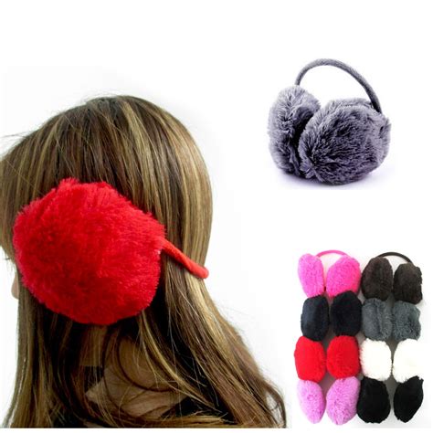 Womens Faux Fur Ear Muffs Warmer Plush Band Earmuffs Earlap 8 Colors