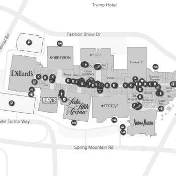 fashion show mall map